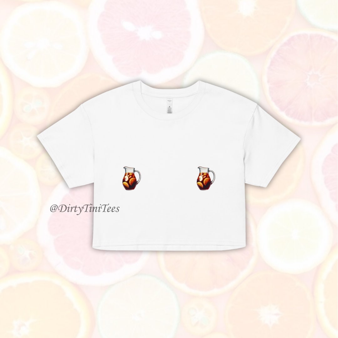 Red Sangria Tini Nips Crop Top Bachelorette Party Best Friend Birthday Gift Group Halloween Costume