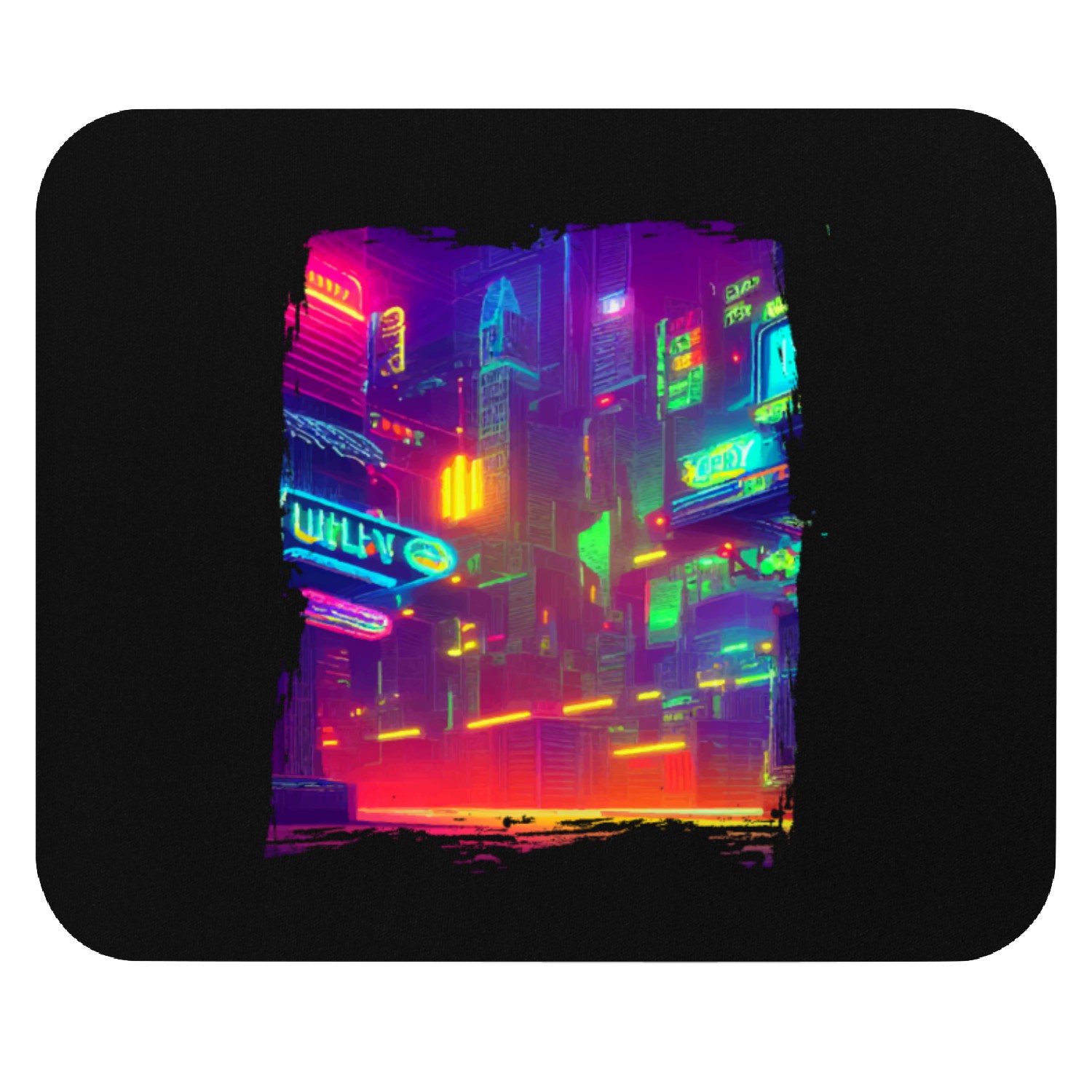 Cool Japanese World Japan Neon City Mouse Pads