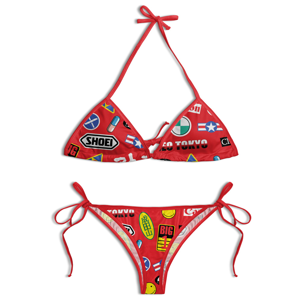 Akira Women's String Bikini with Full Decals