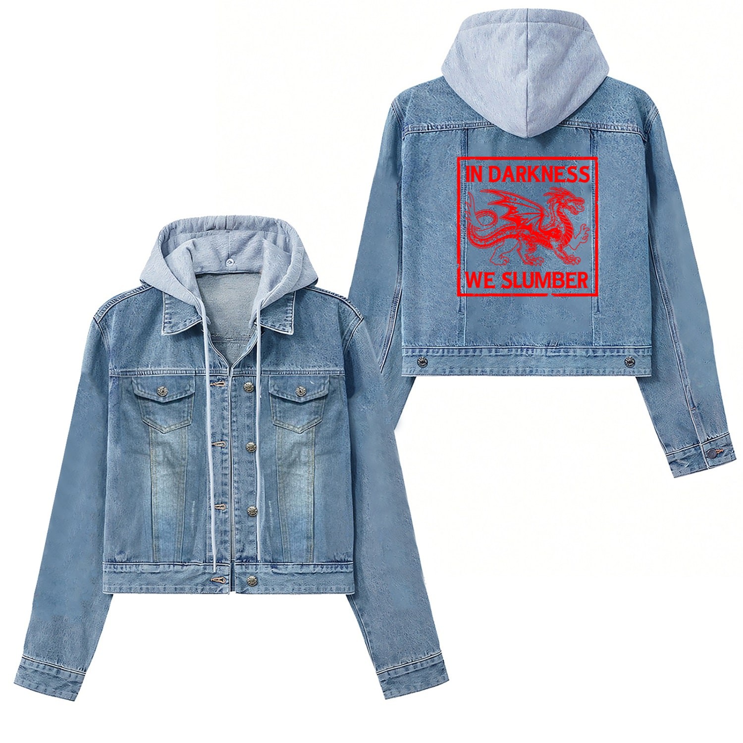 In Darkness We Slumber Women's Denim Jackets