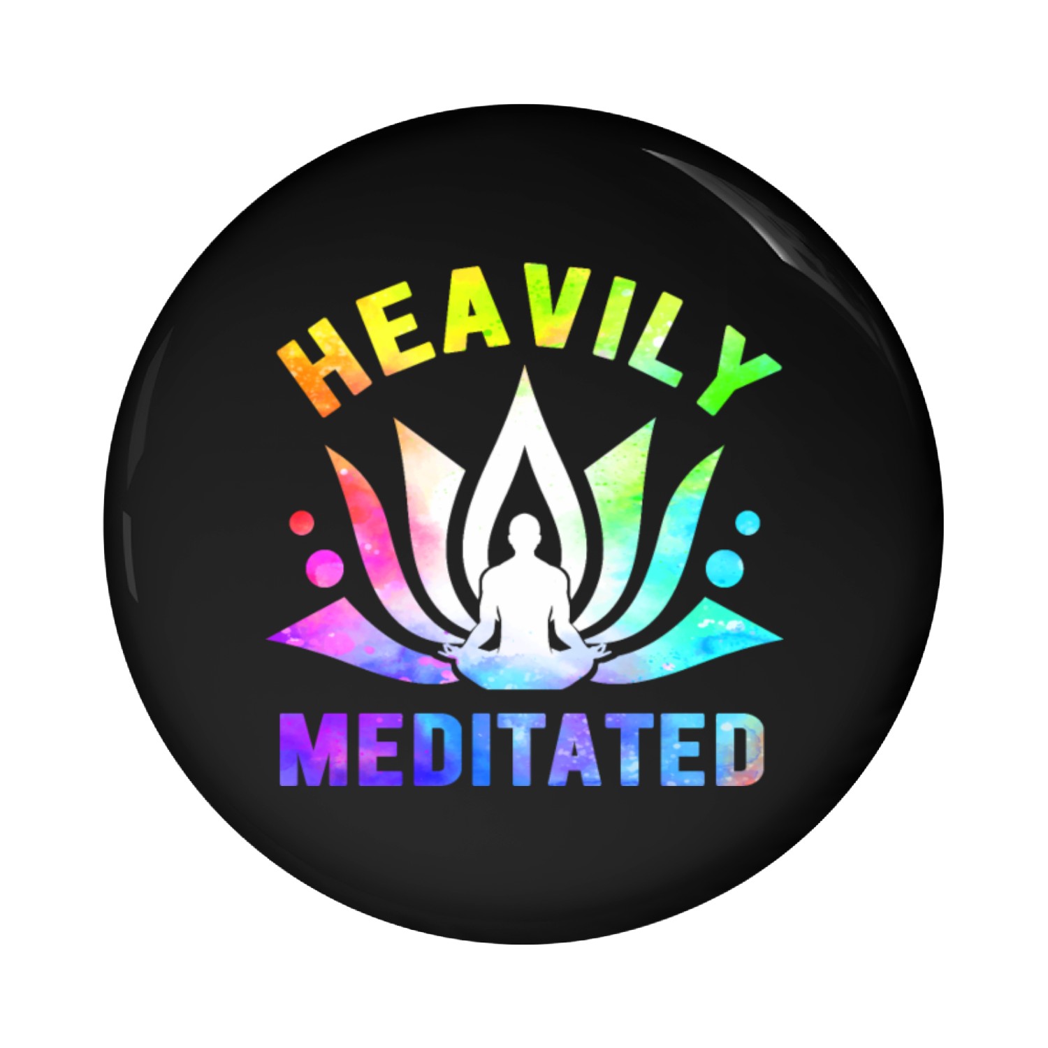Heavily Meditated Pin Buttons