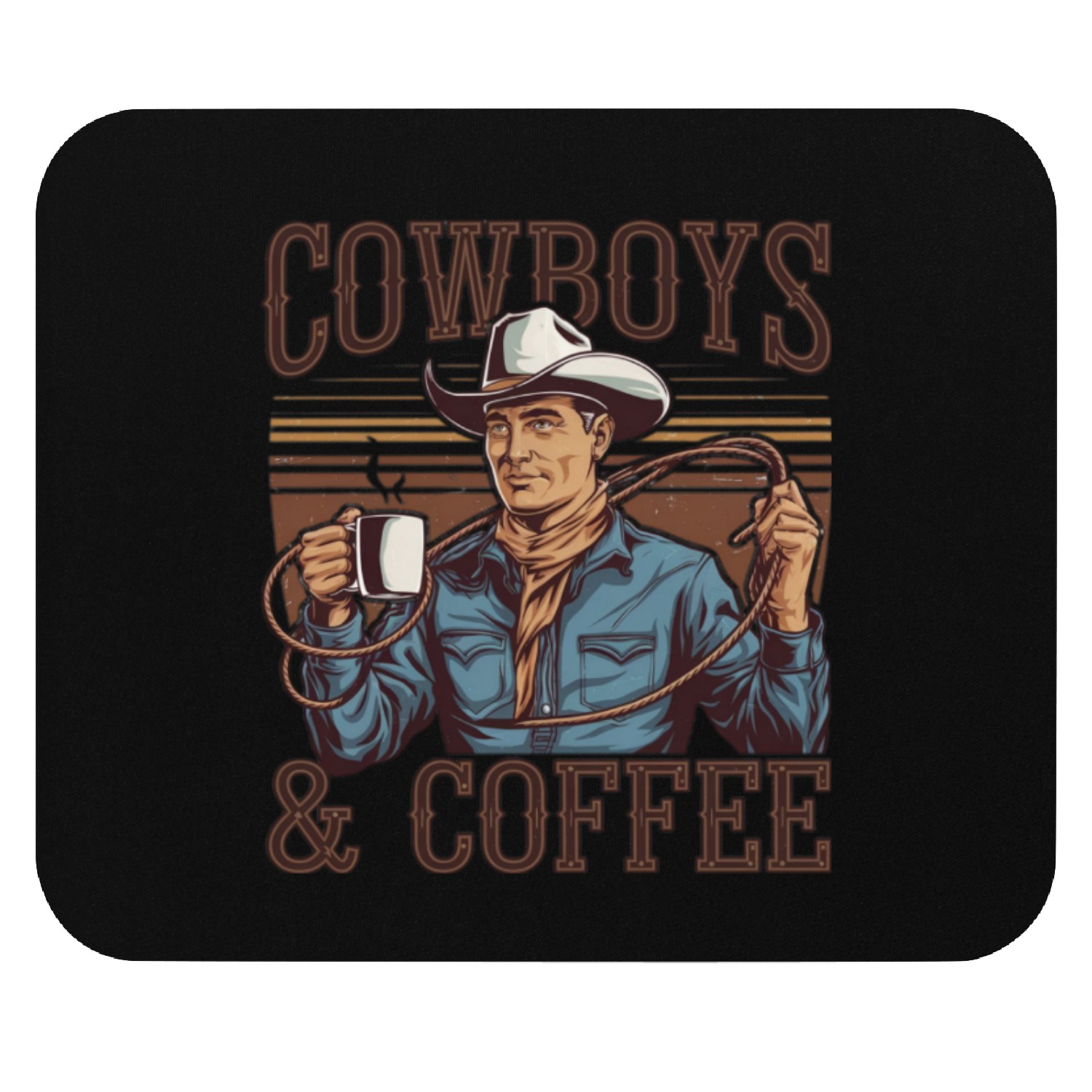 Ride Like a Cowboy Mouse Pads