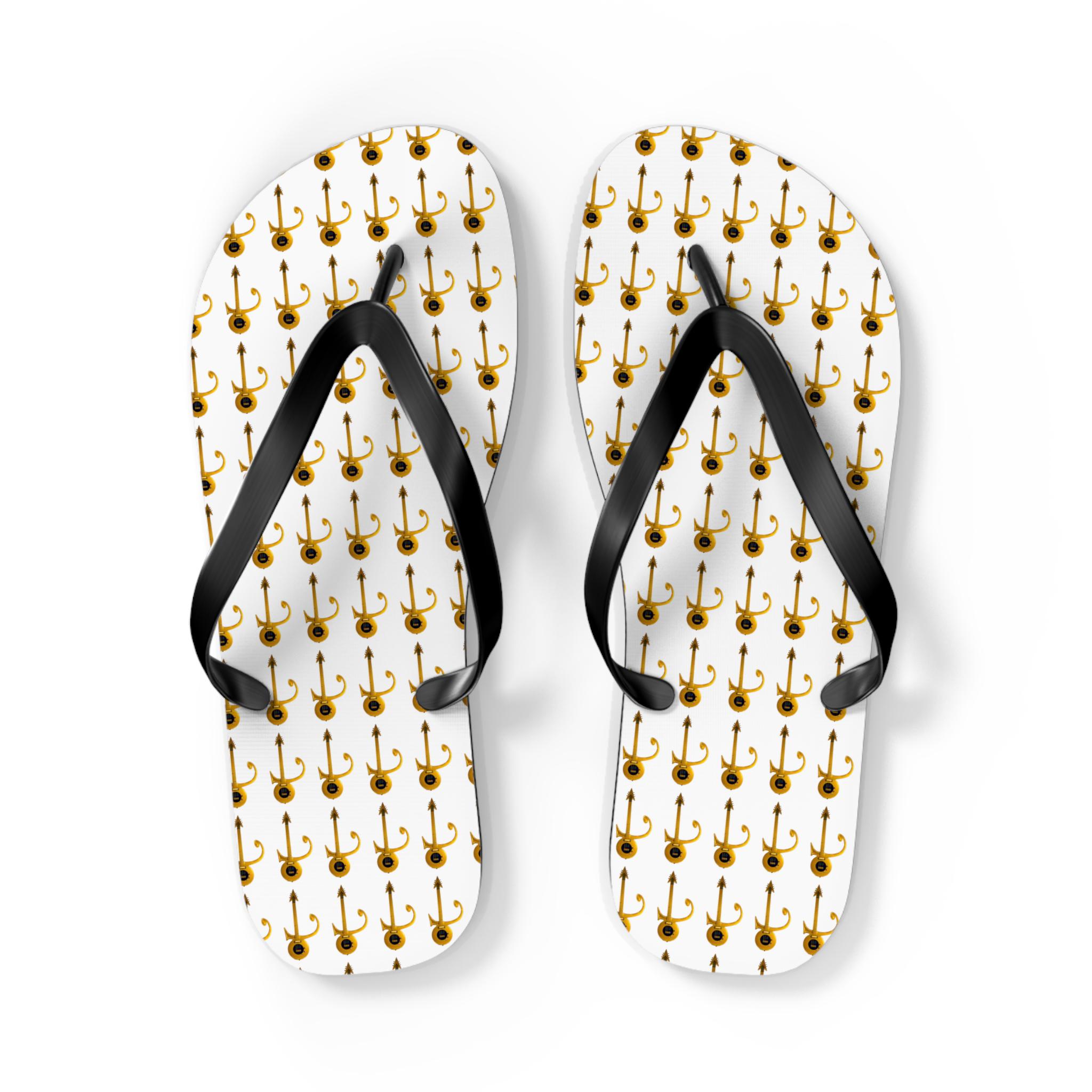 Prince's Guitar Styled Flip Flops, Awesome, Rock History.
