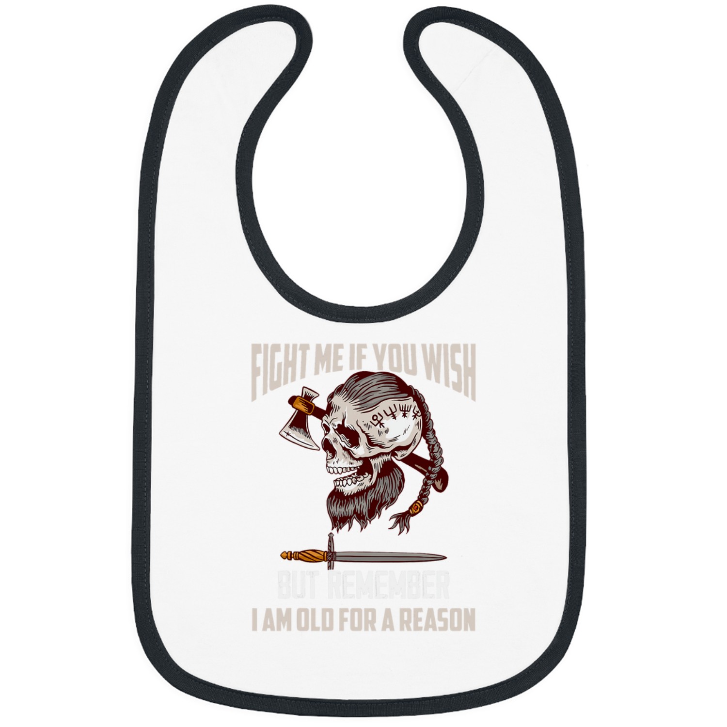 Fight Me If You Wish But Remember Vikings Bibs