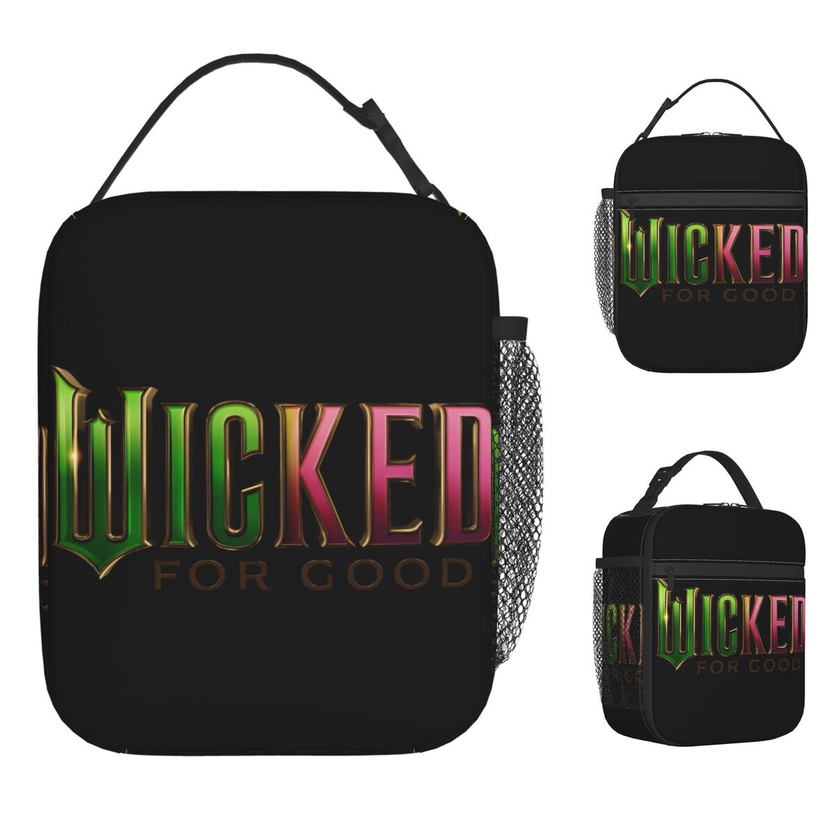 Aesthetic Wicked Kids Lunch Bag Insulated Cooler Thermal Food Storage Bag