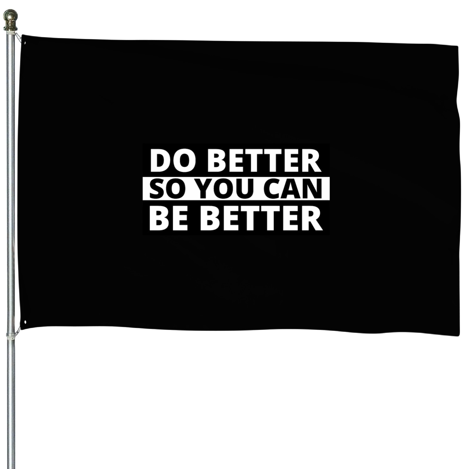 Inspirational Quotes Self Improvement Do Better Be House Flags