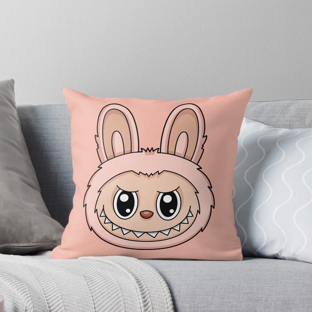 Labubu Lychee Berry Cute Character Pillow, Cute Labubu Pillows Gift, Gift for Fan