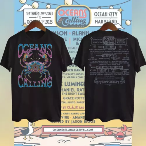 Oceans Calling Festival Sep 27 29, 2024 Ocean City T-Shirt Gift Full Size