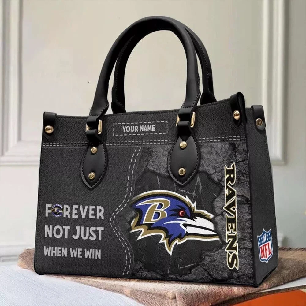 Personalized Baltimore Football Team Ravenss Leather Handbag Gift