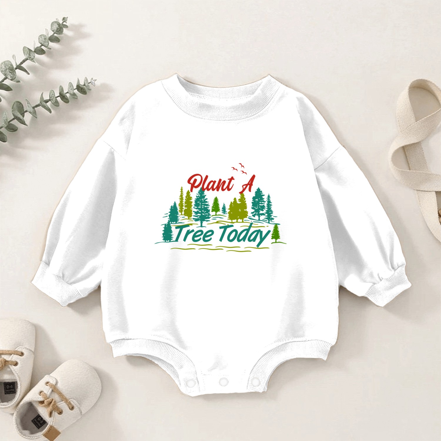 Plant A Tree Today Baby Romper Sweatshirts