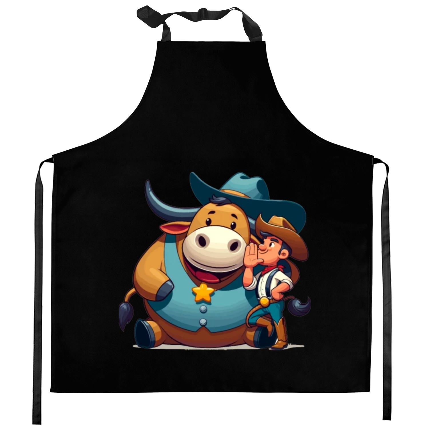 Rodeo Bull Riding Livestock Show Farmer Cattle Kitchen Aprons