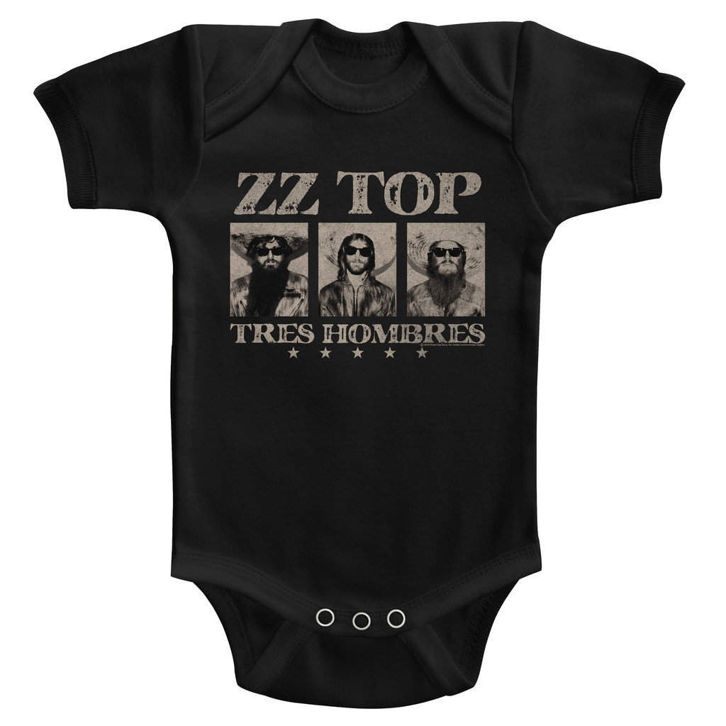 ZZ Top Black Baby Onesie T-Shirt