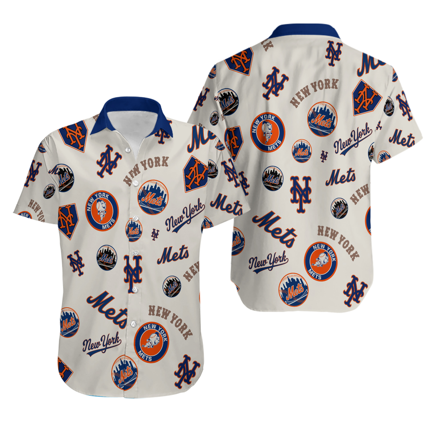 Classic NY Met.s Logo Parade Hawaiian Shirt – Mets Aloha Spirit, Gift for Fan