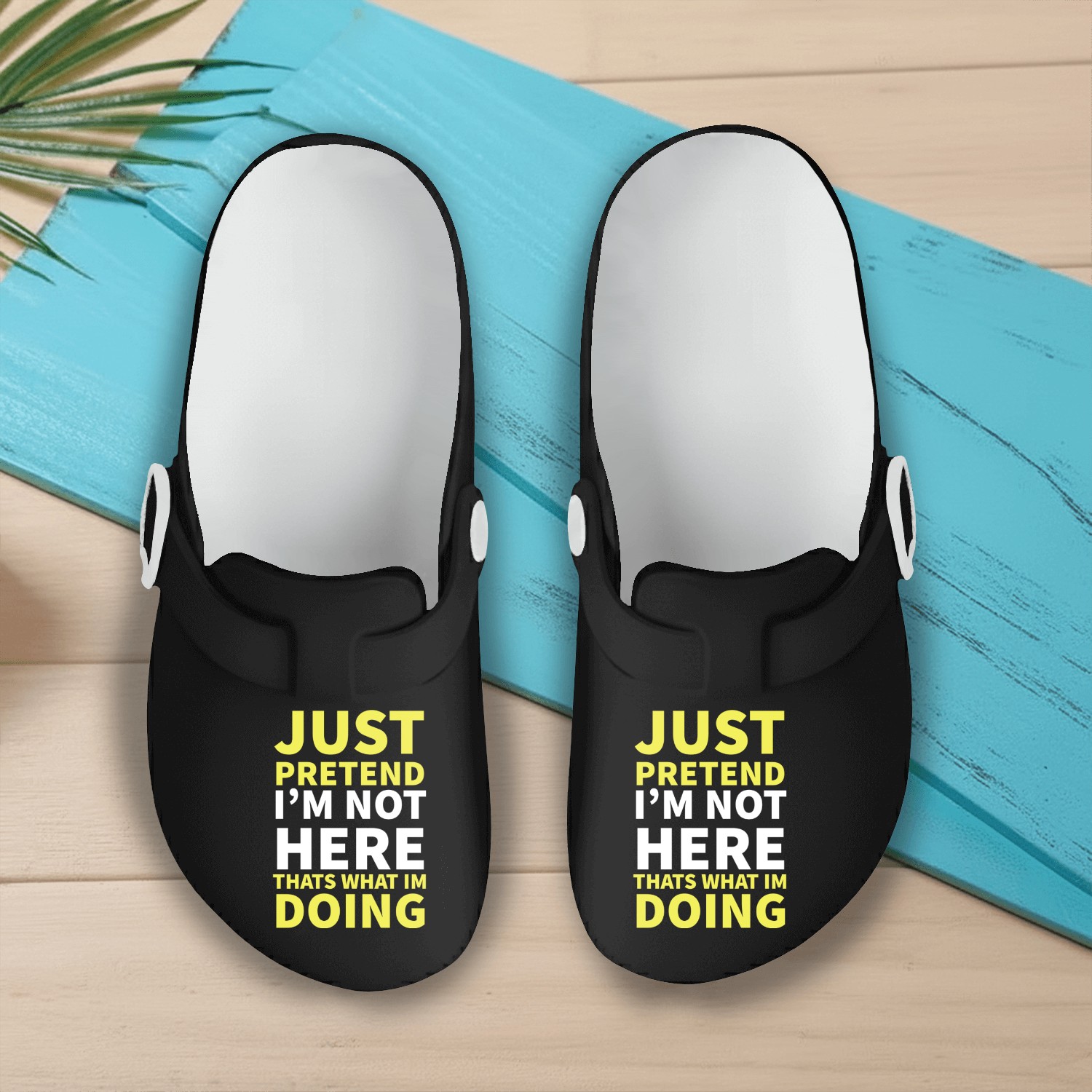 just pretend i'm not here thats what im doing Slip On Clogs