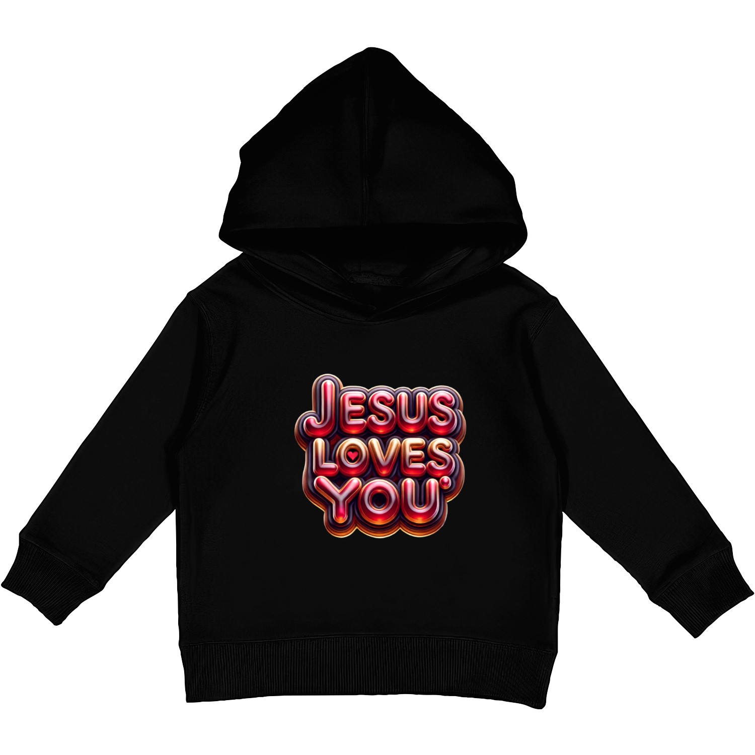 Jesus Loves You Kids Pullover Hoodies