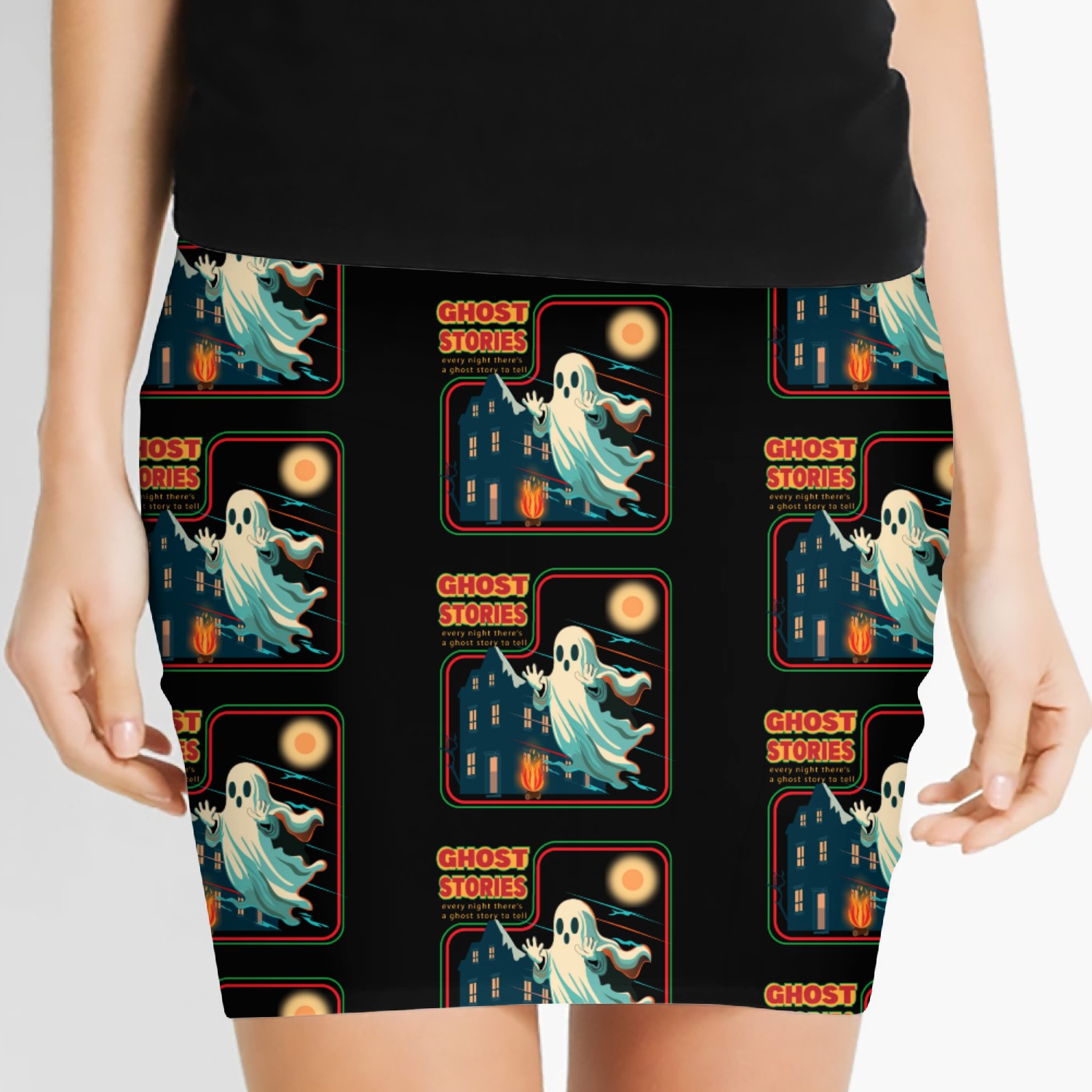 ghost stories every night there's a ghost story to Women's Mini Skirts