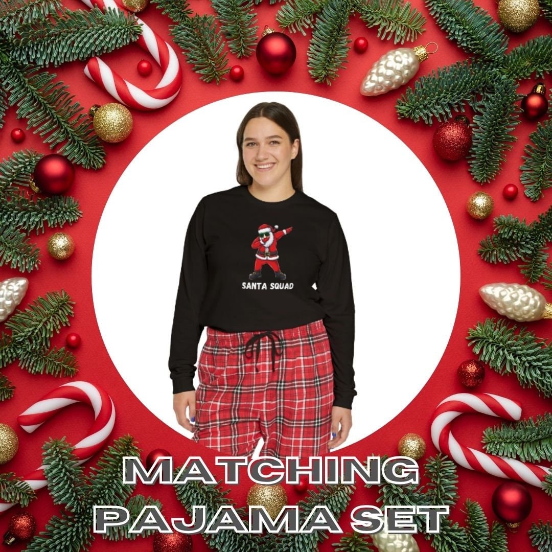 Christmas Matching Pajamas, Woman Adult Santa Squad Xmas Pajama Set, Family Christmas Holiday Gifts, Christmas Family Matching Pajama Sets