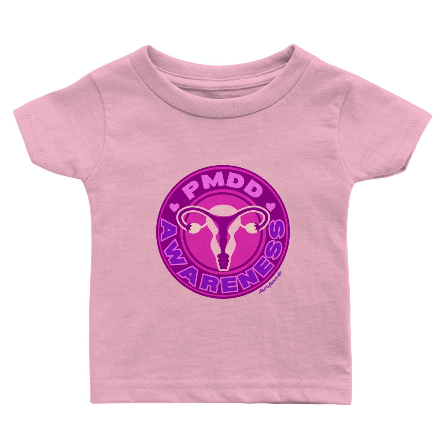PMDD Awareness Logo | Pink Purple Womb Baby T Shirts