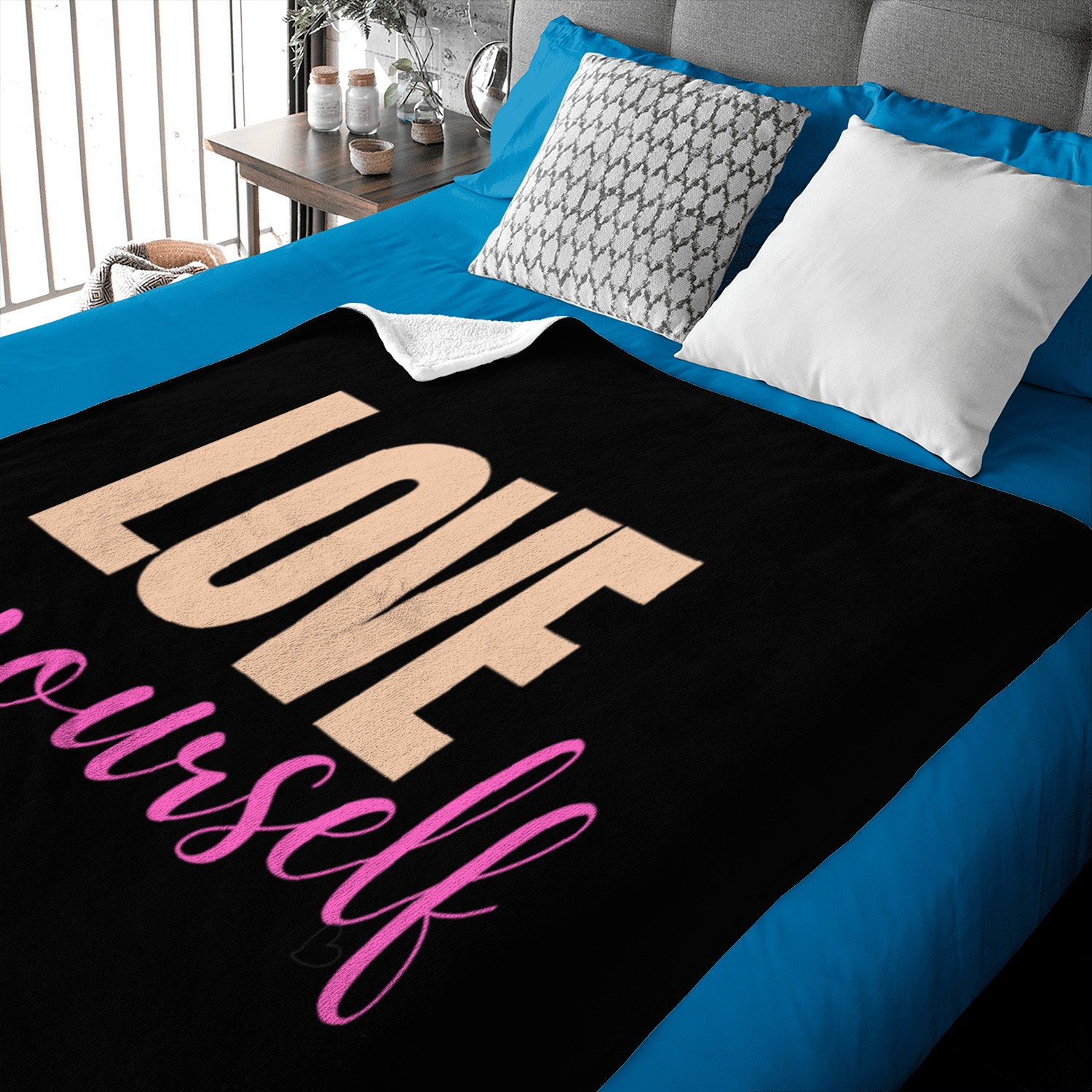 Love Yourself Baby Blankets Design