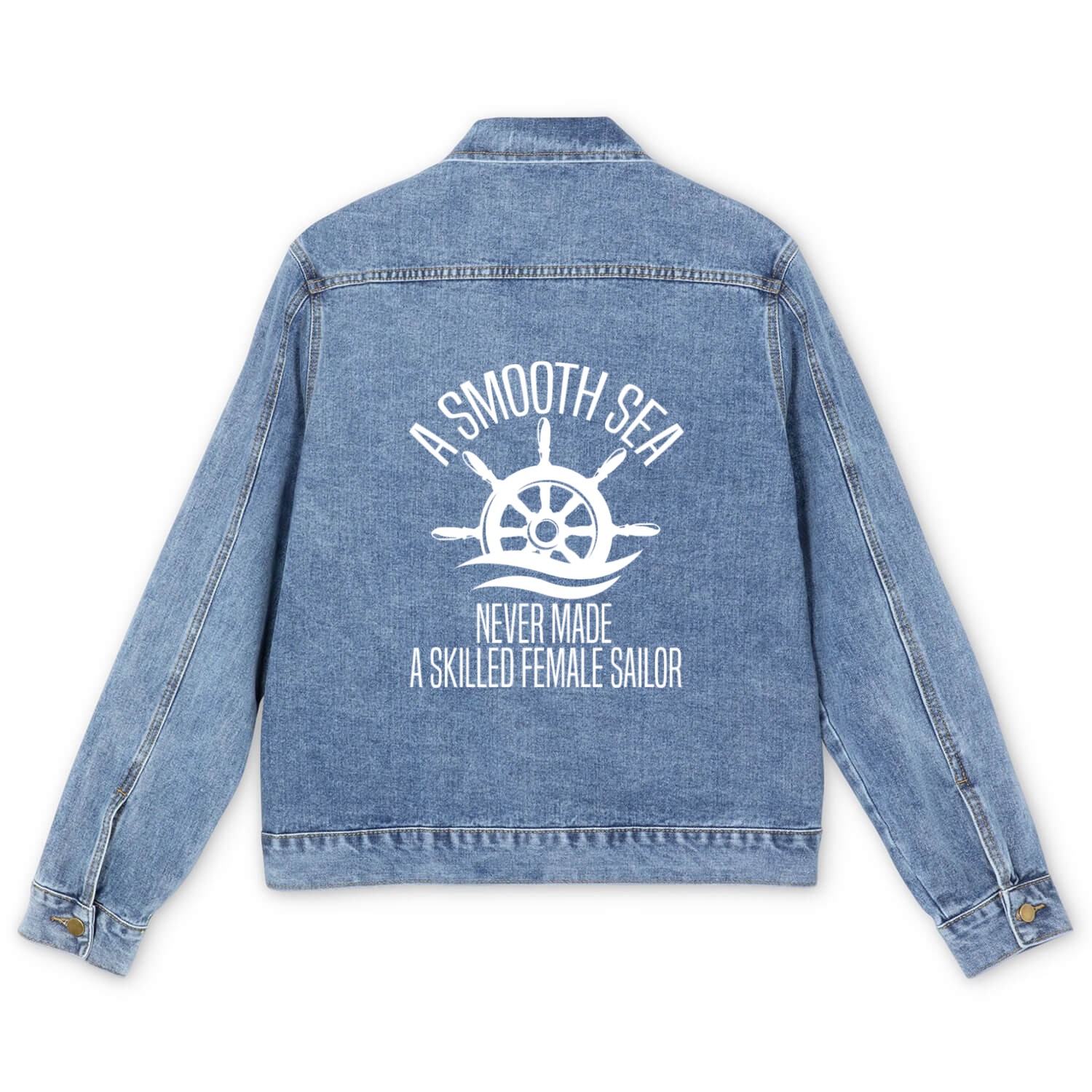 Sailing Anchor Sailboat Sailor Men's Denim Jackets