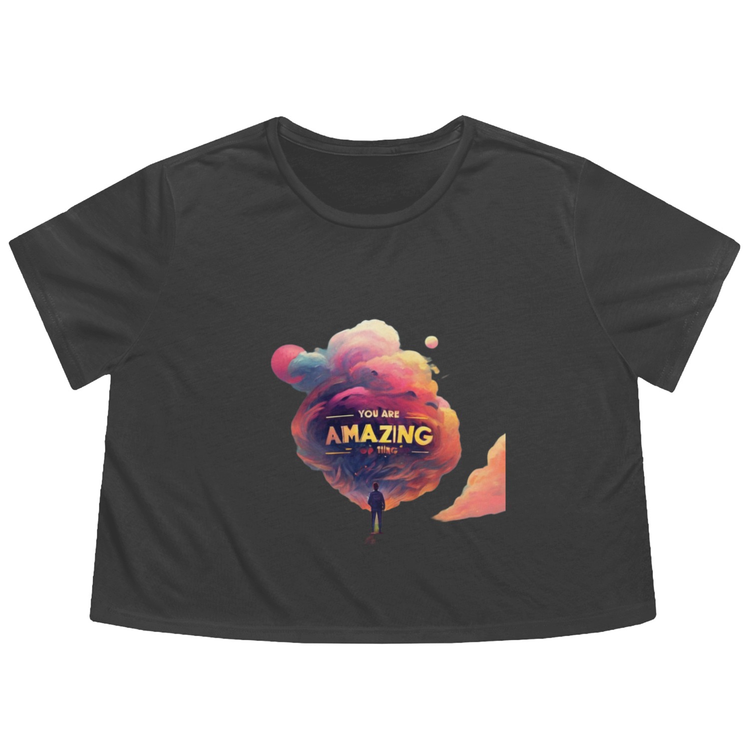 You are capable of amazin Flowy Cropped Tees