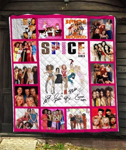 Spice Girls Albums Quilt Blanket, Fan Lovers, Home Decor