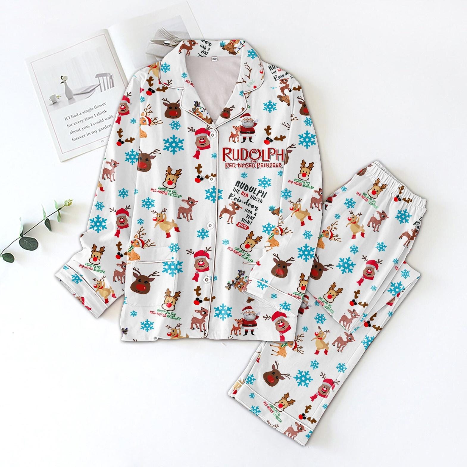 Rudolph Red Nosed Pajamas, Rudolph Movie Christmas Pajamas, Rudolph Holiday Pajamas, Christmas Movie Pajamas Pant, Christmas Gift