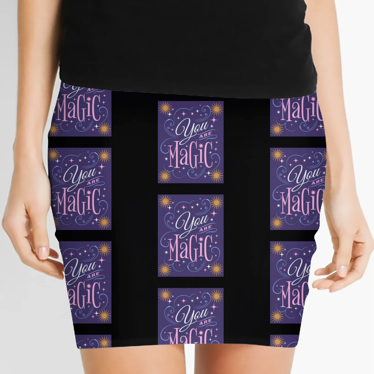 You Are Magic Bright Stars 1 Women's Mini Skirts