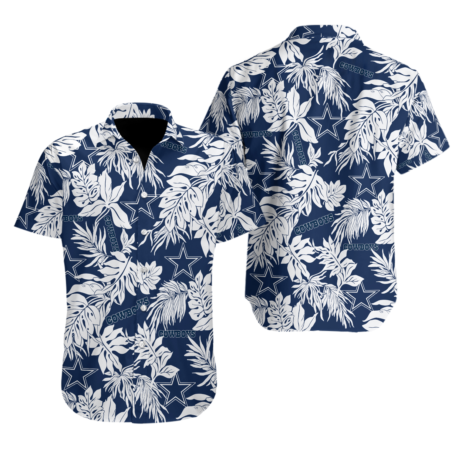 Dallas Football Team Cowboyss Hawaiian Button Down Shirt