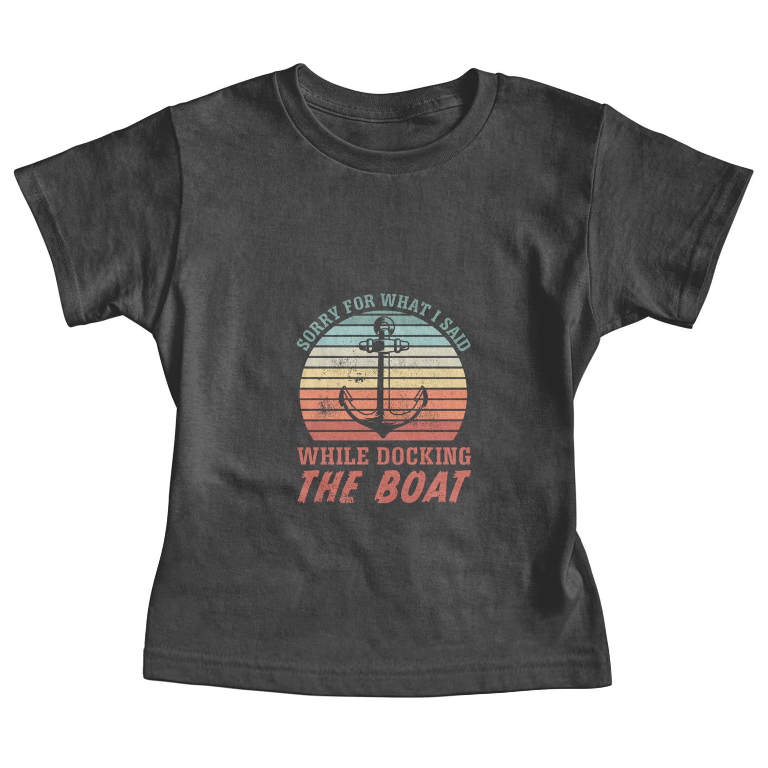 Retro Anchor Boating Sailing Docking Boat Gift Baby Tees