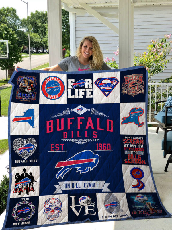 Buffalo Bills Quilt, Bedding Decor