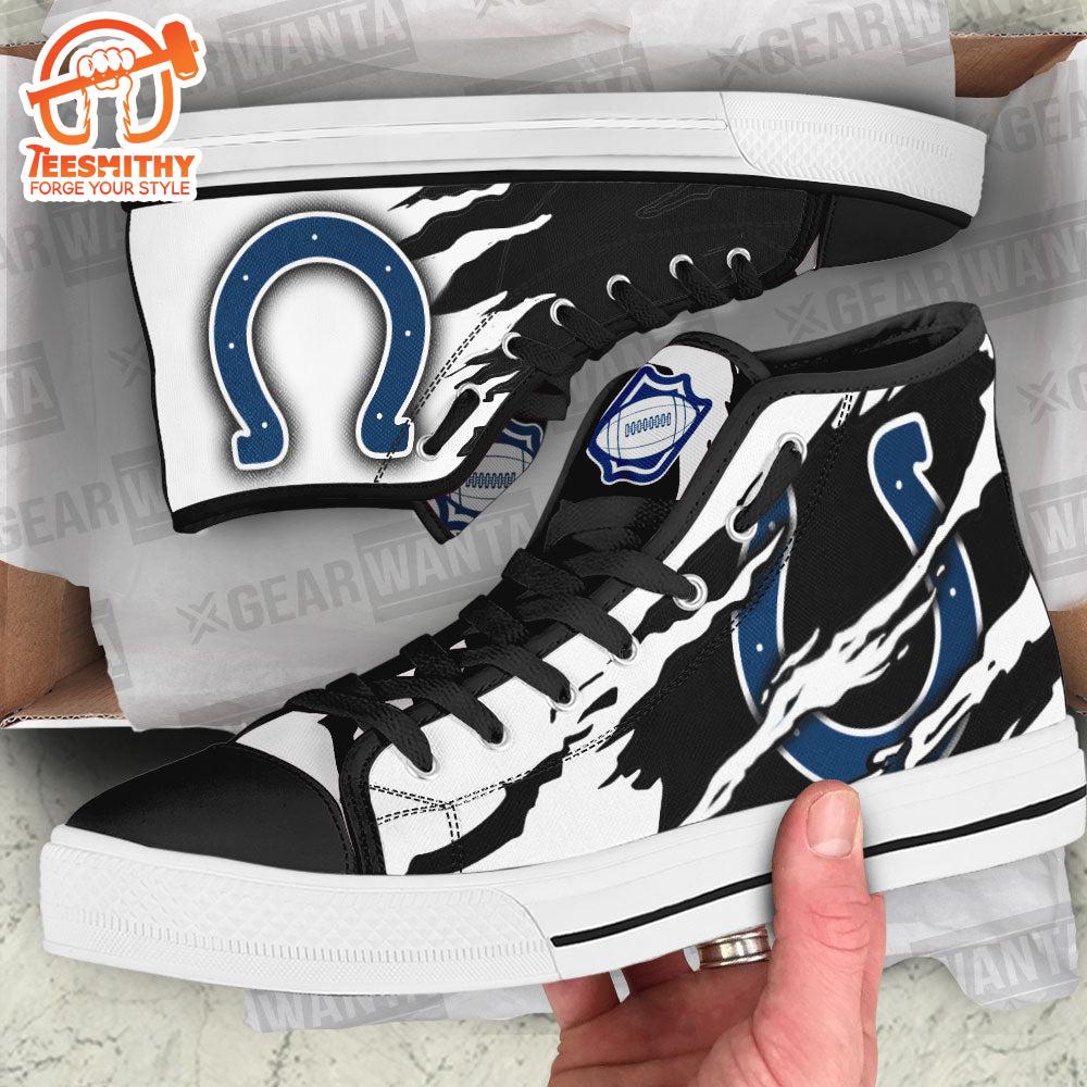 Indianapolis Colts High Top Shoes For Fans