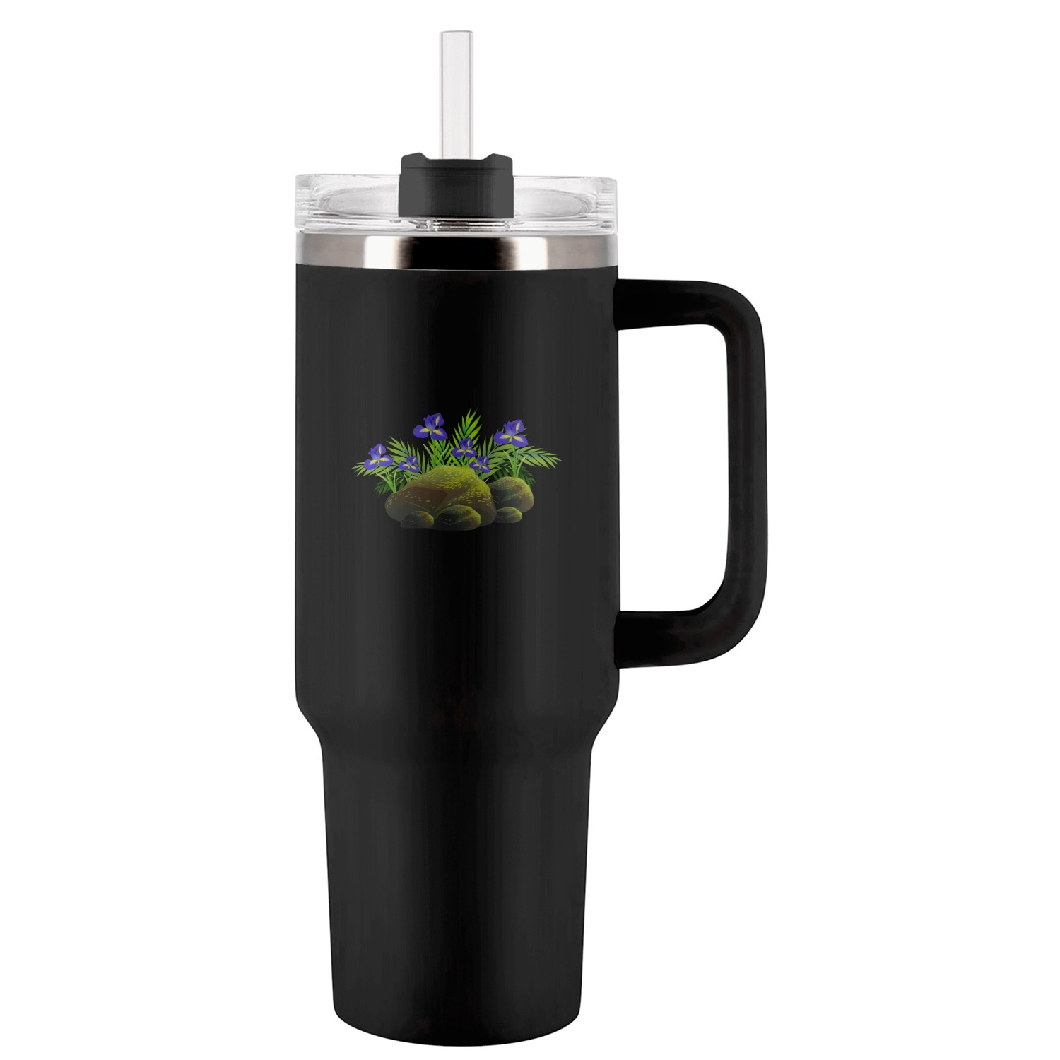 Nature flowers Tumblers 40 Oz With Handle