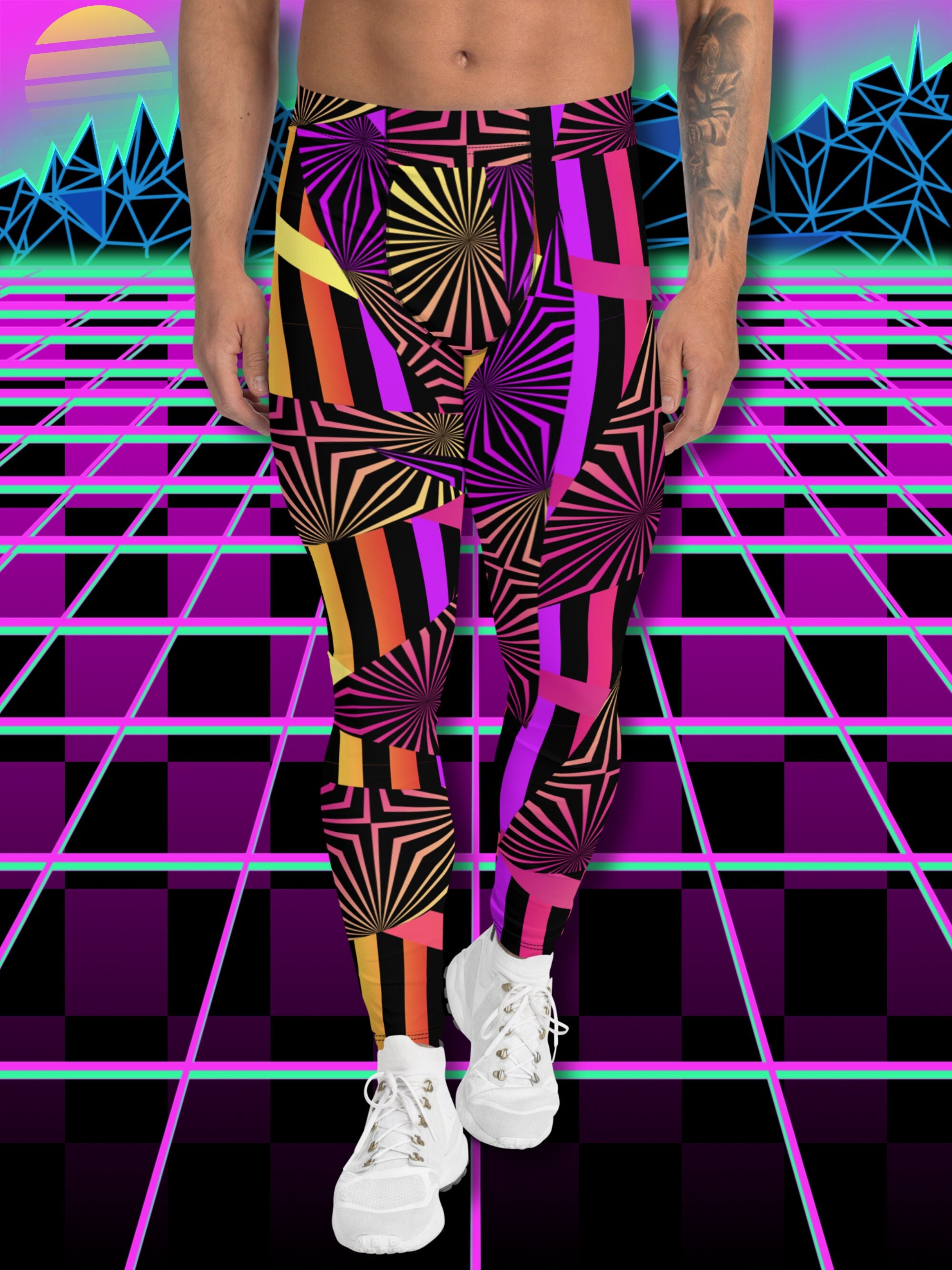 Mens Leggings Cosplay Disco Man Meggings | Fancy Dress Party Outfit