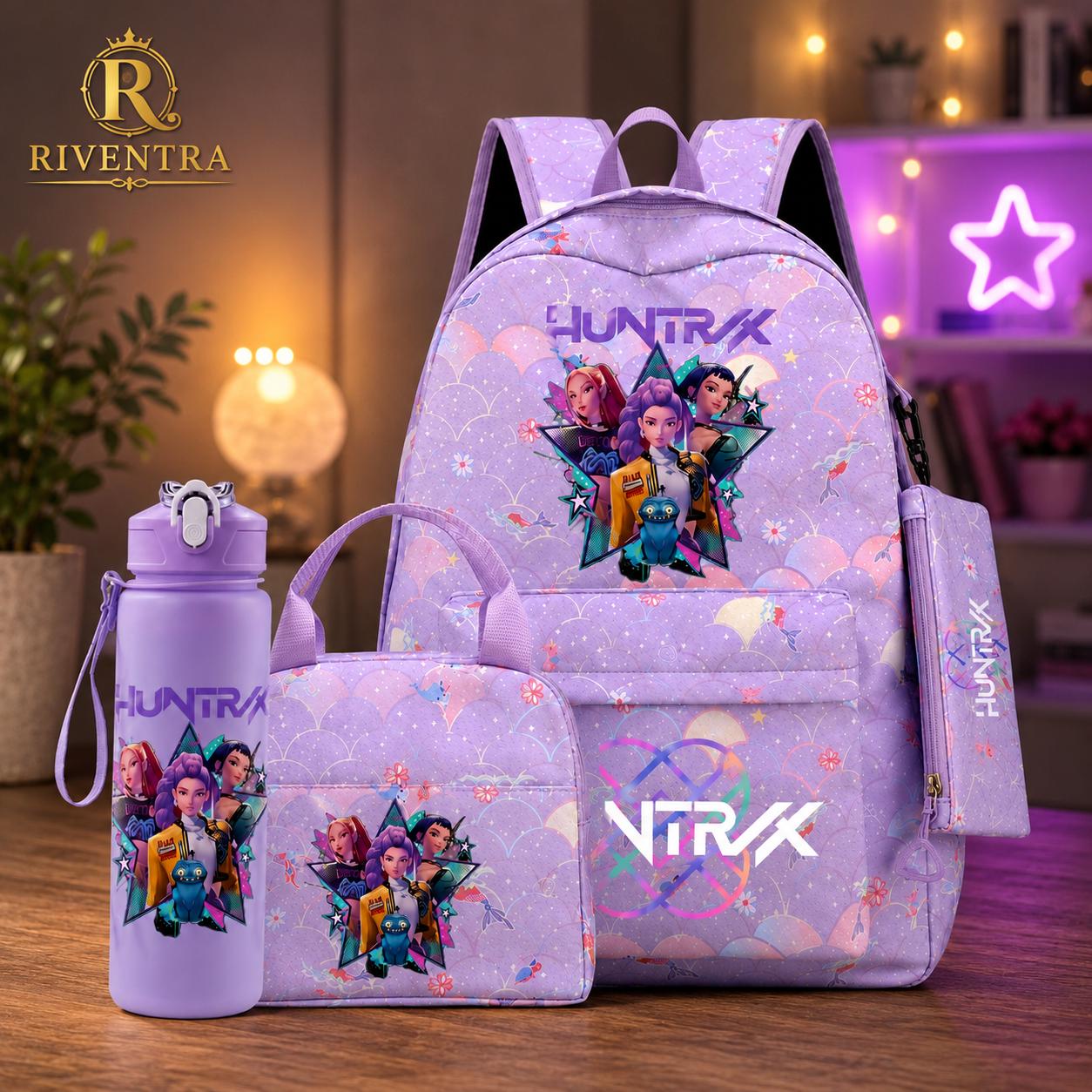 KPop School Backpack Set, Custom Name Girls Backpack Lunch Bag, Cute School Bag Set, Kids Back to School Gift