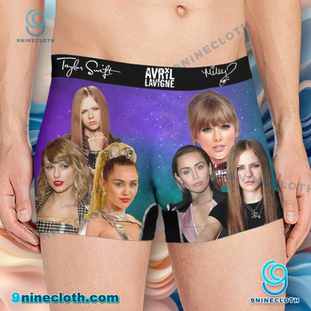 Miley Cyrus, Avril Lavigne, Swift Men Boxer Briefs