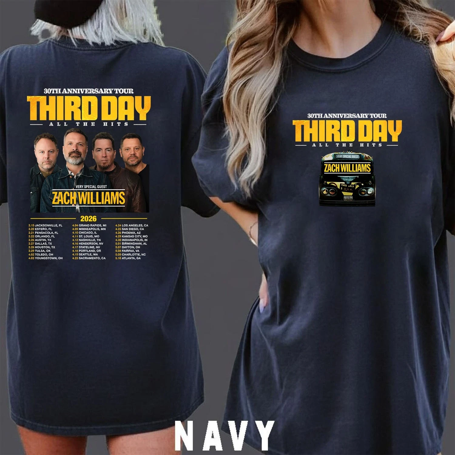 Third Day Announces 30th Anniversary Tour 2026 T-Shirt
