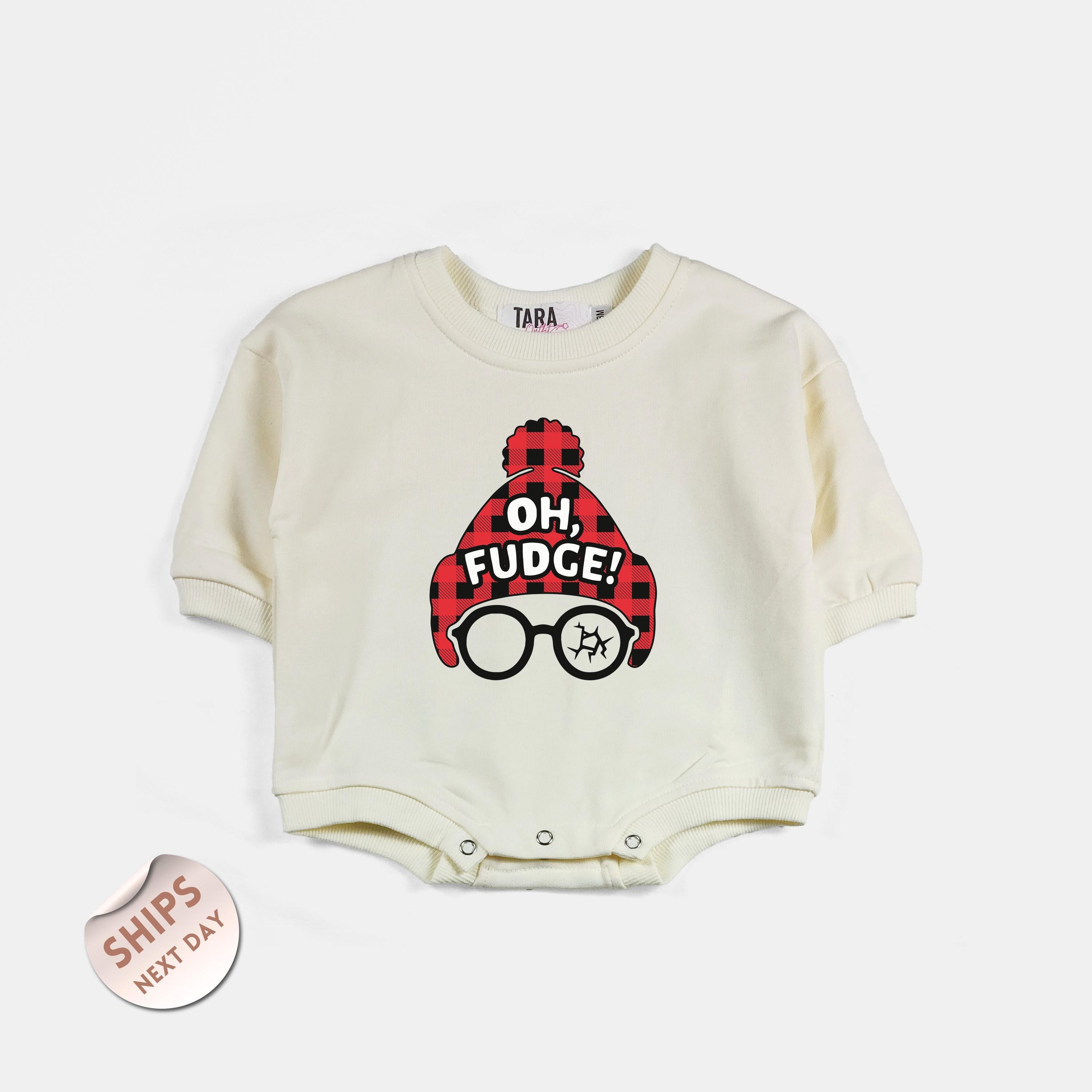 Oh Fudge Baby Bodysuit, Christmas Vintage Baby Shirt, Oh Fudge Toddler Sweatshirt, Christmas Vintage Baby Shirt, Baby Shower Gift