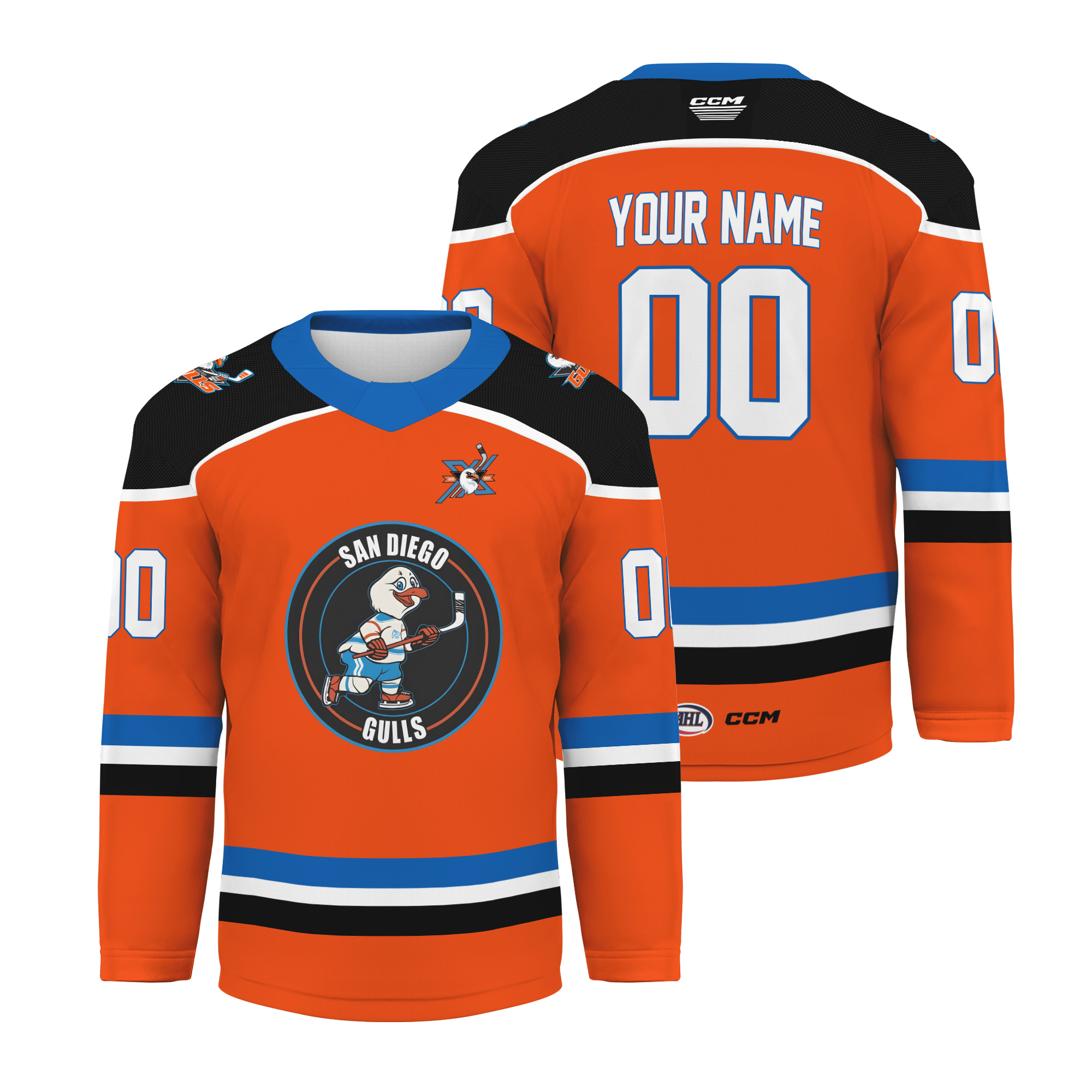 Personalize San Diego Gulls 10-Year Anniversary Hockey Shirt Men's Fan Gear Gift