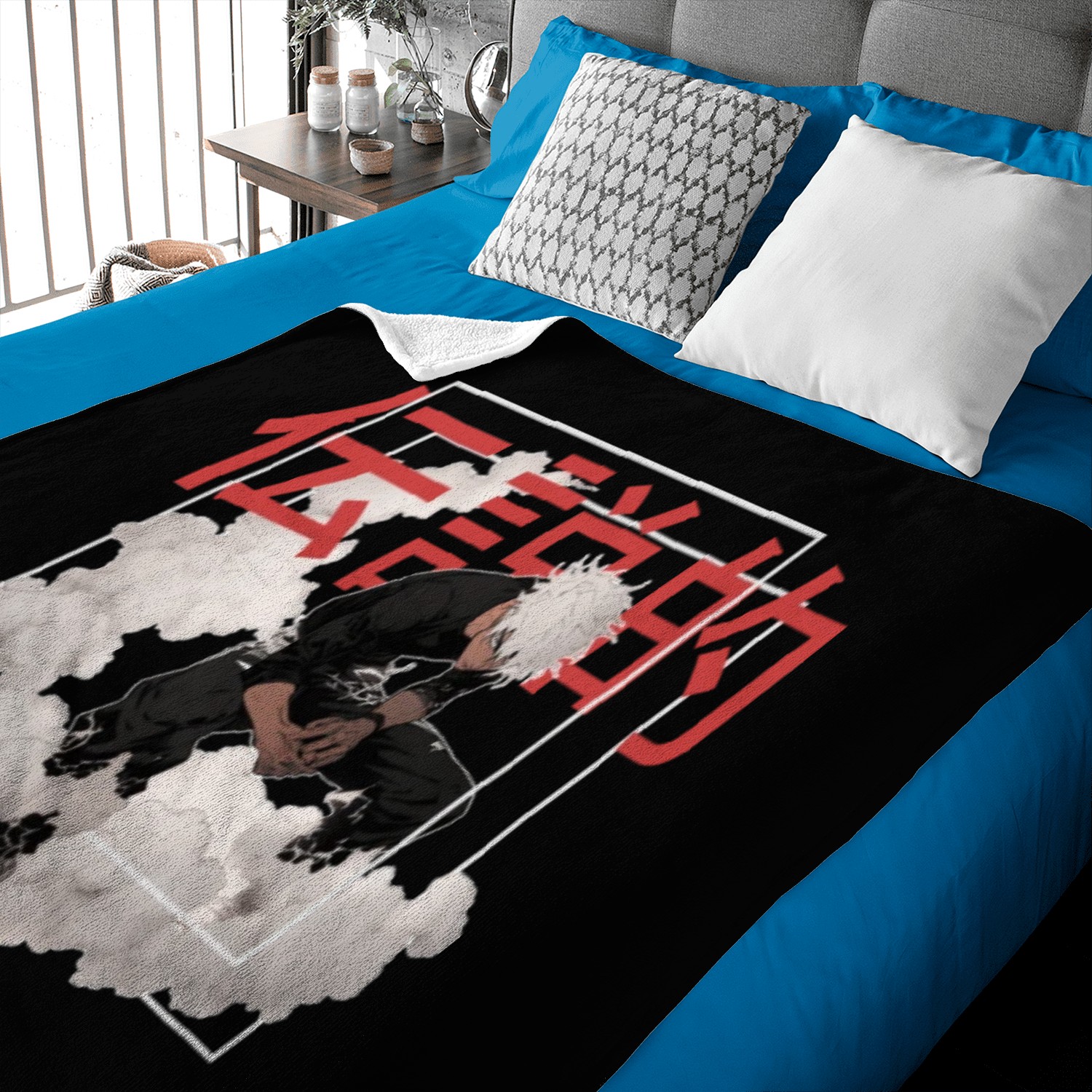 Anime Punk Guy Shounen Japanese Streetwear Alt Aes Baby Blankets