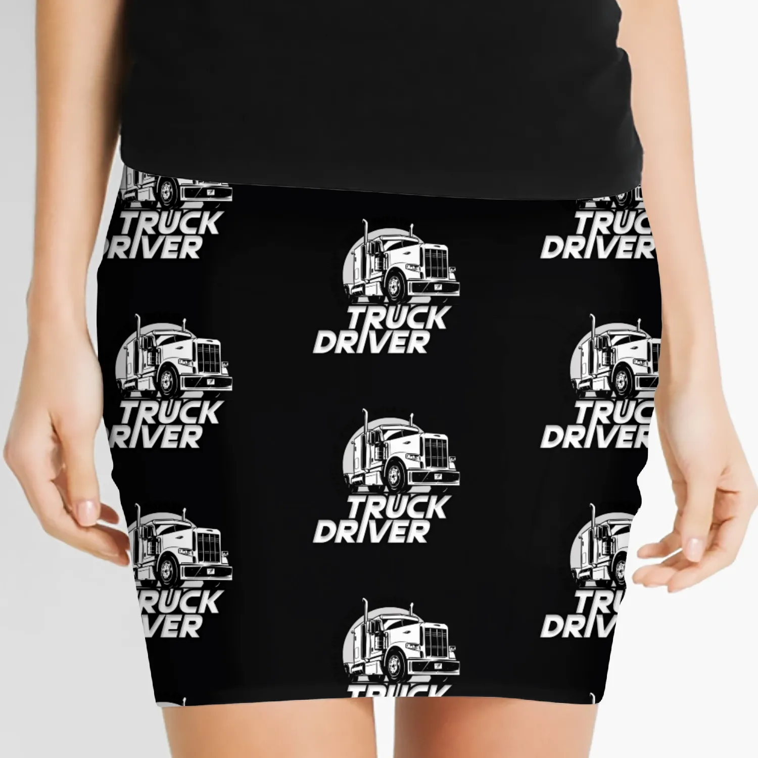 Truck driver, King of the road Women's Mini Skirts