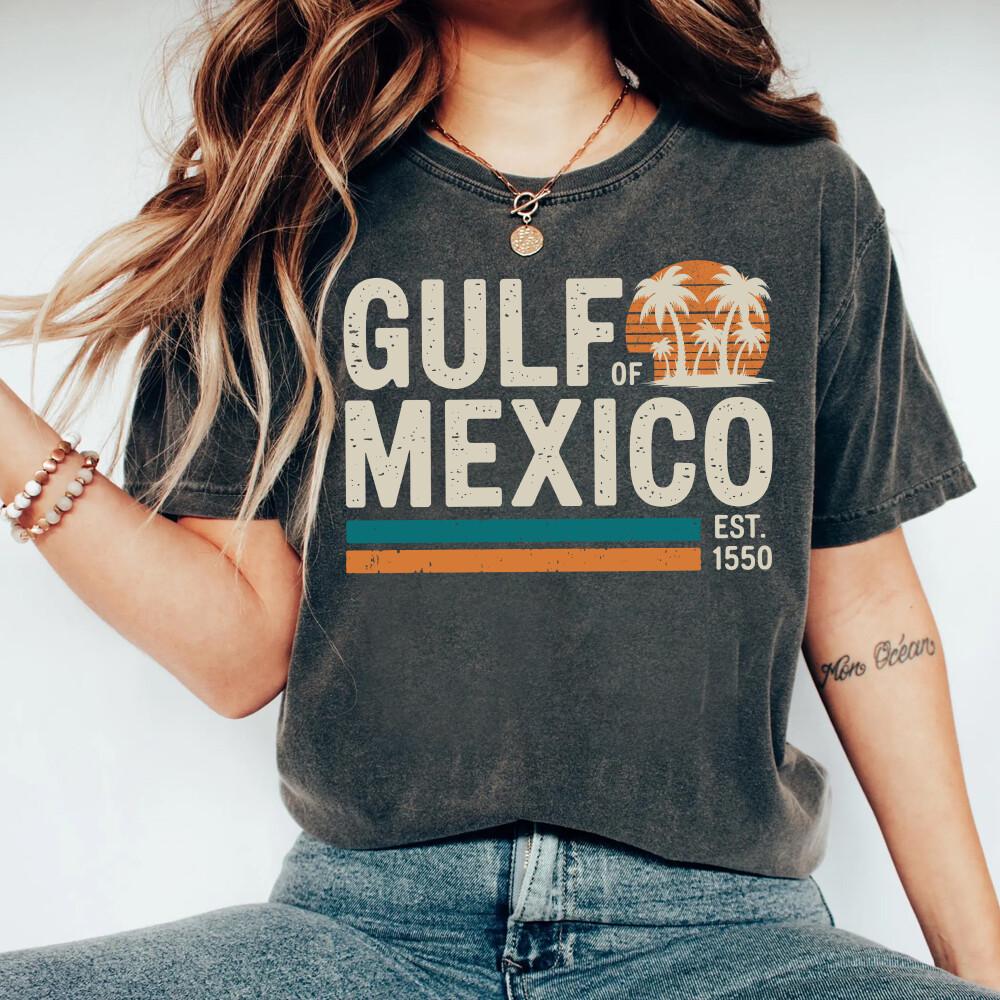 Gulf Of Mexico Est 1550 Shirt, Texas Albm Mississippi Florida Beach Shirt, Mexico Lover Shirt, Trending Shirt