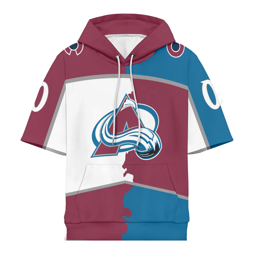 Colorado Avalanche Personalize Short Sleeve Hoodie