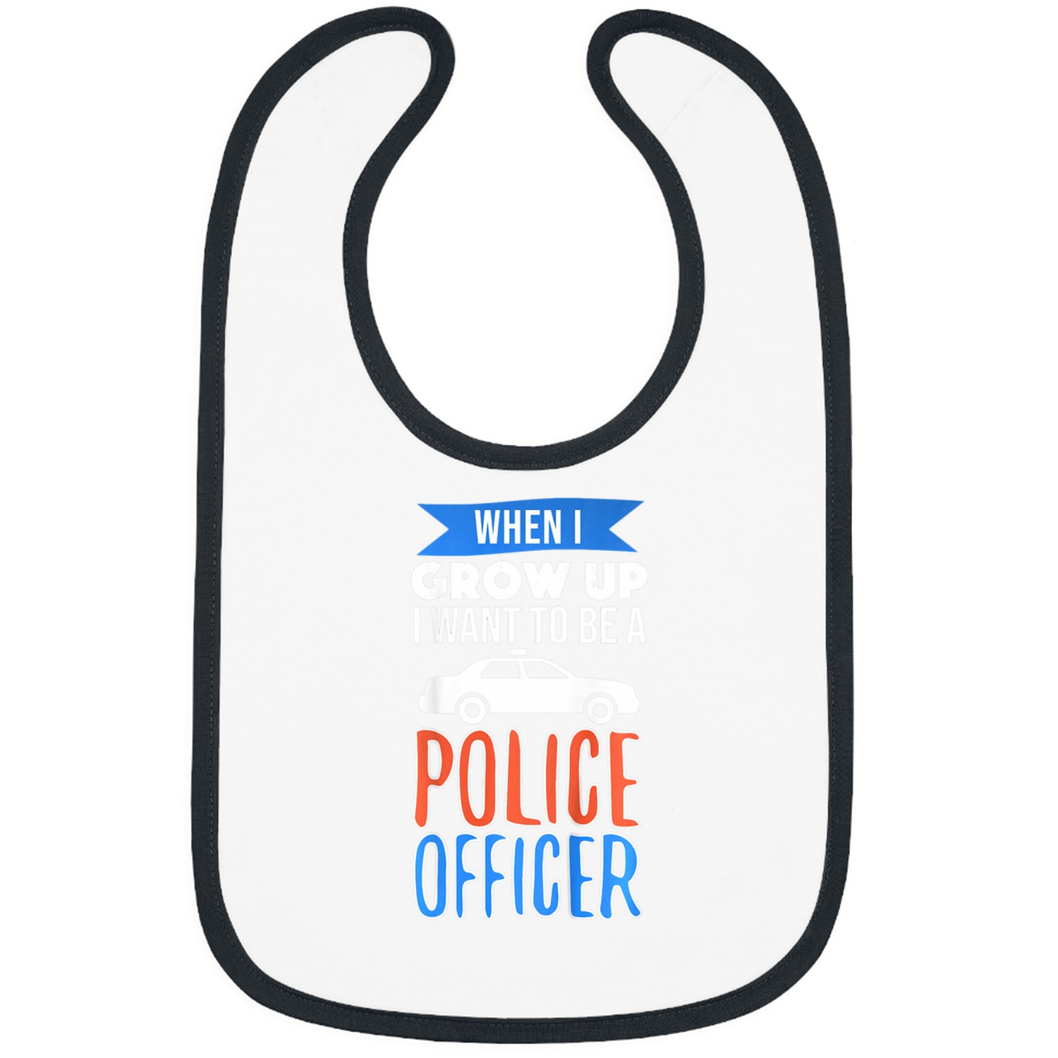 Kids Future Police Office When I Grow Up Kids Bibs