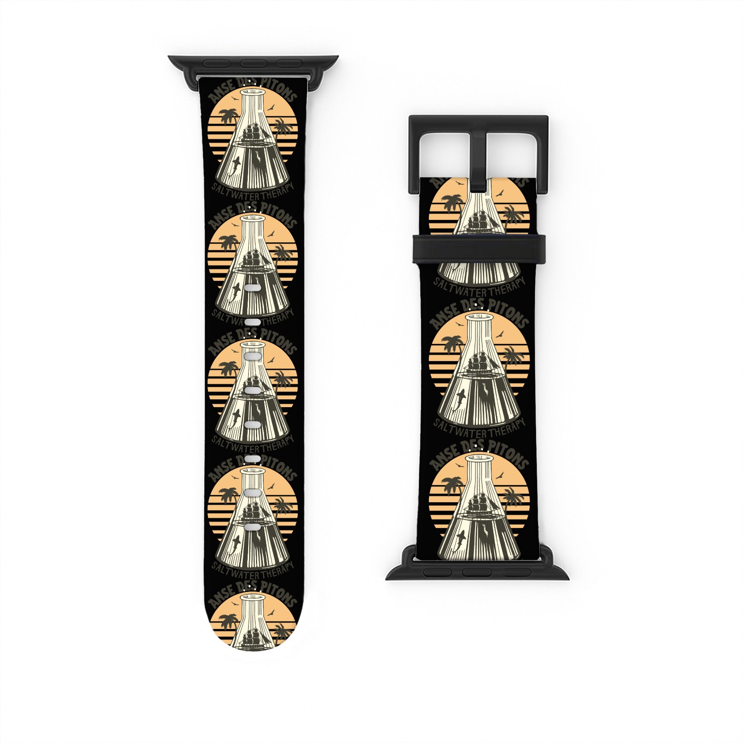 Anse Des Pitons beach Saint Lucia Watch Bands For Apple Watch