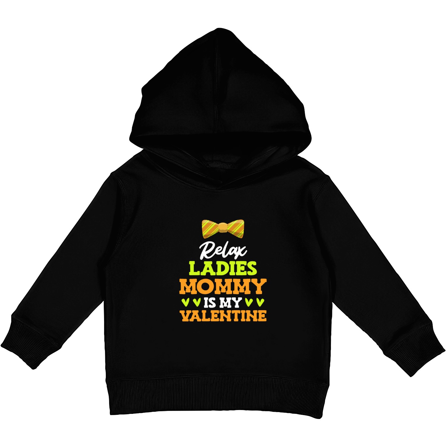 Relax women mommy is my valentine Valentine's Day Kids Pullover Hoodies