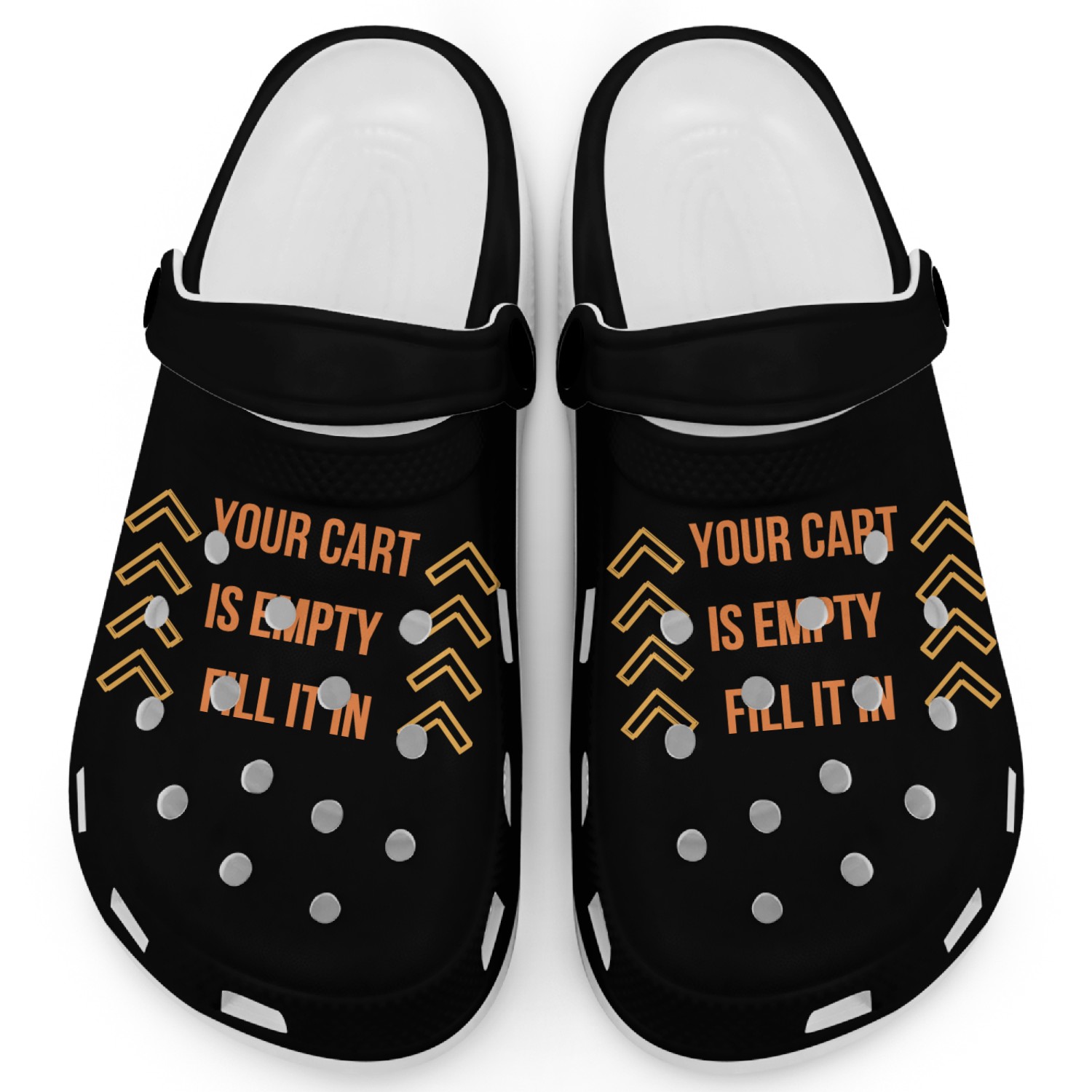 YOUR CART IS EMPTY, FILL IT IN Clogs