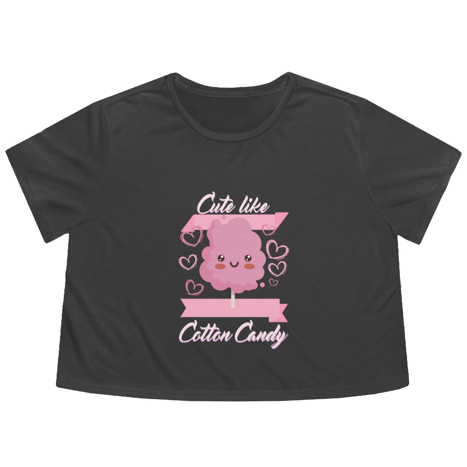 Cute like Cotton Candy Flowy Cropped Tees