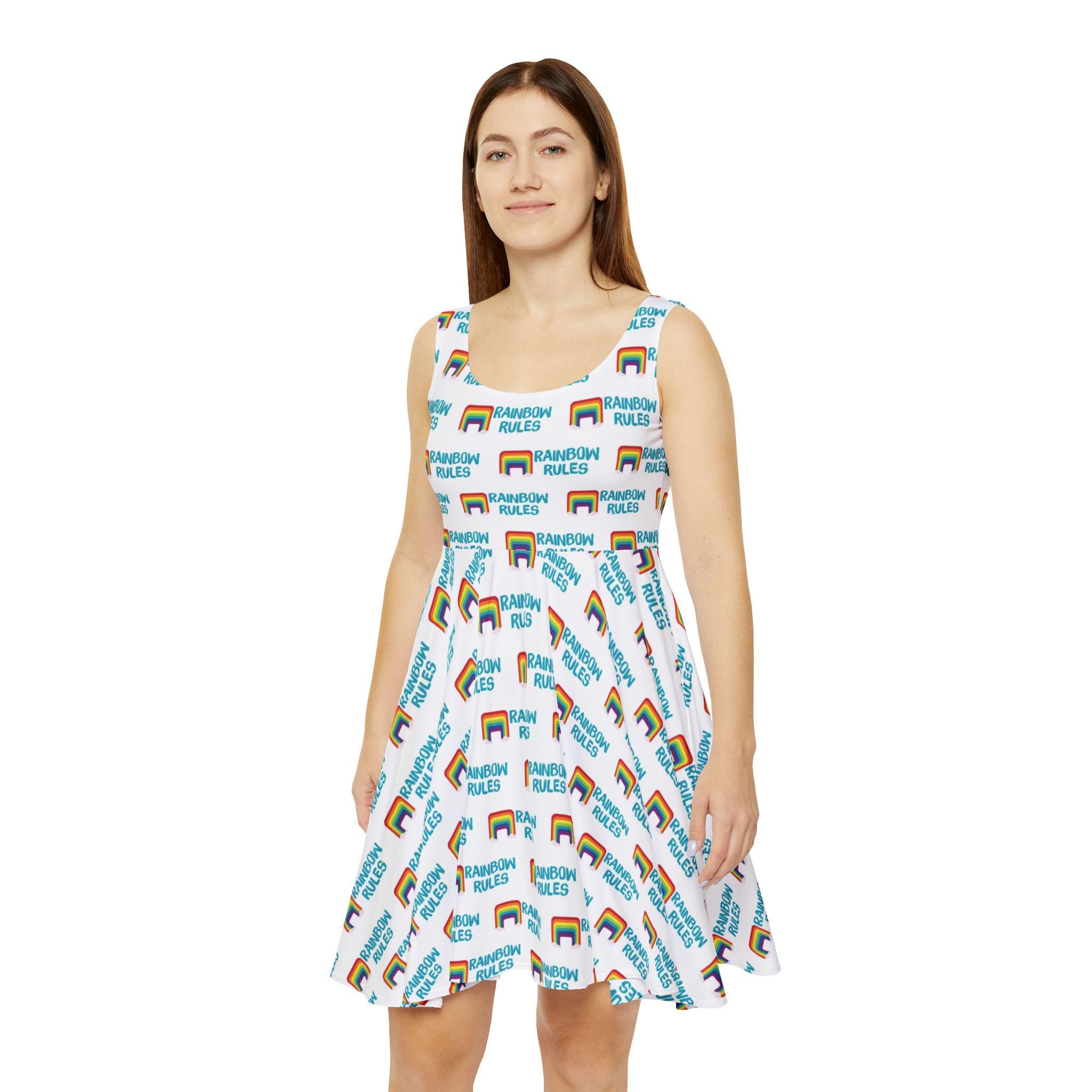 Rainbow Rules Women's Skater Dress