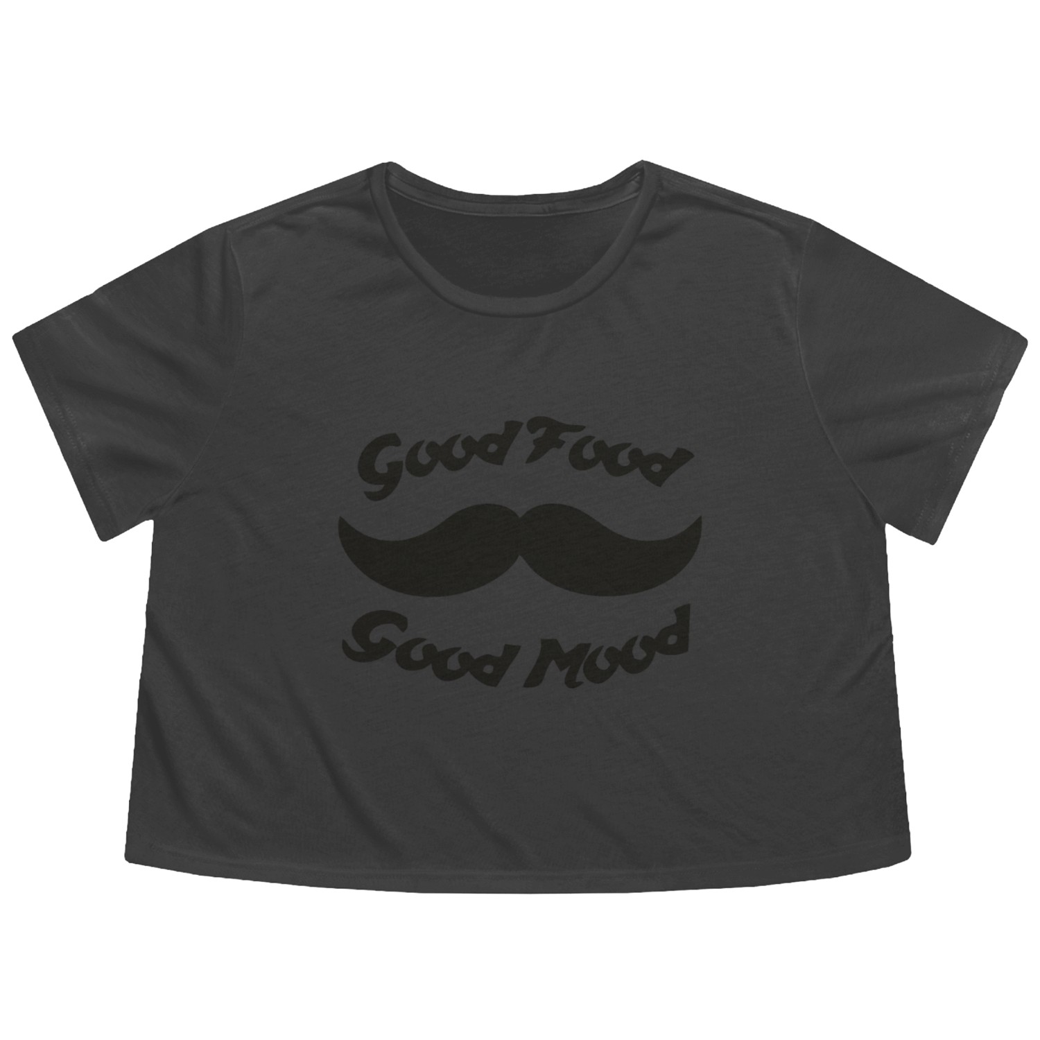 Good Food Good Mood Flowy Cropped Tees
